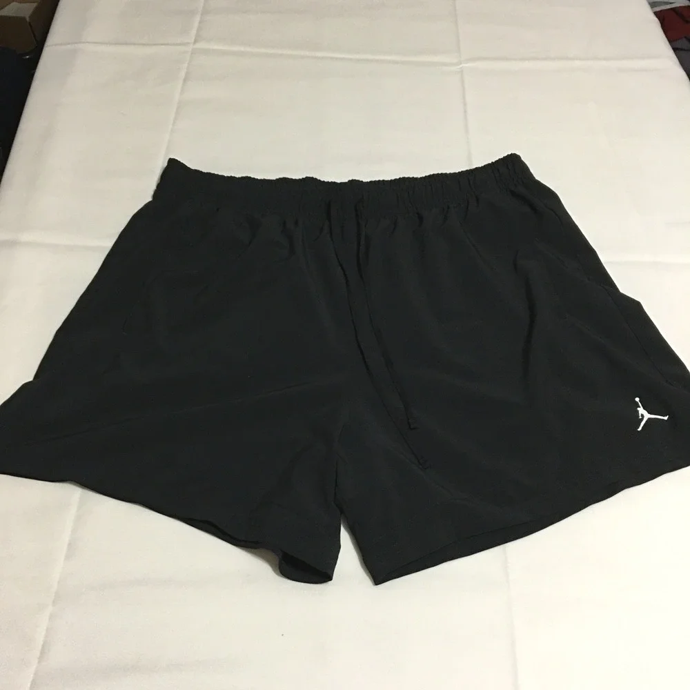 Jordan Dri-FIT Sport Mens Woven Shorts 2XL Black Jumpman Logo Athletic Gym